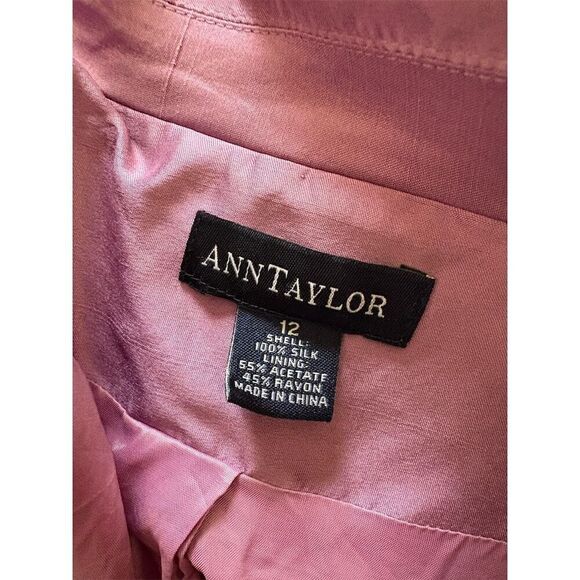 Ann Taylor Women's Lavender Overcoat Size 12 Long Sleeve Casual with flaw - Picture 7 of 7